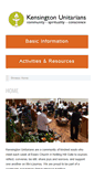 Mobile Screenshot of kensington-unitarians.org.uk